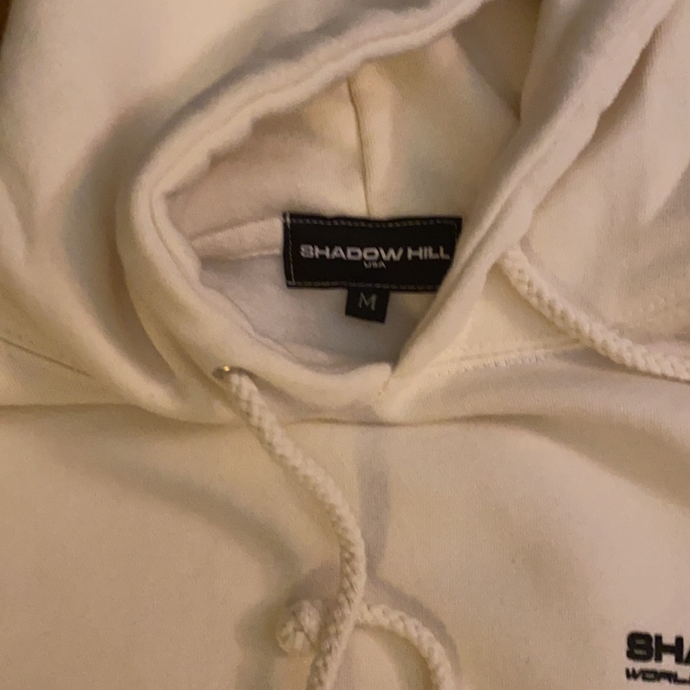 White shadow Hill pullover hoodie